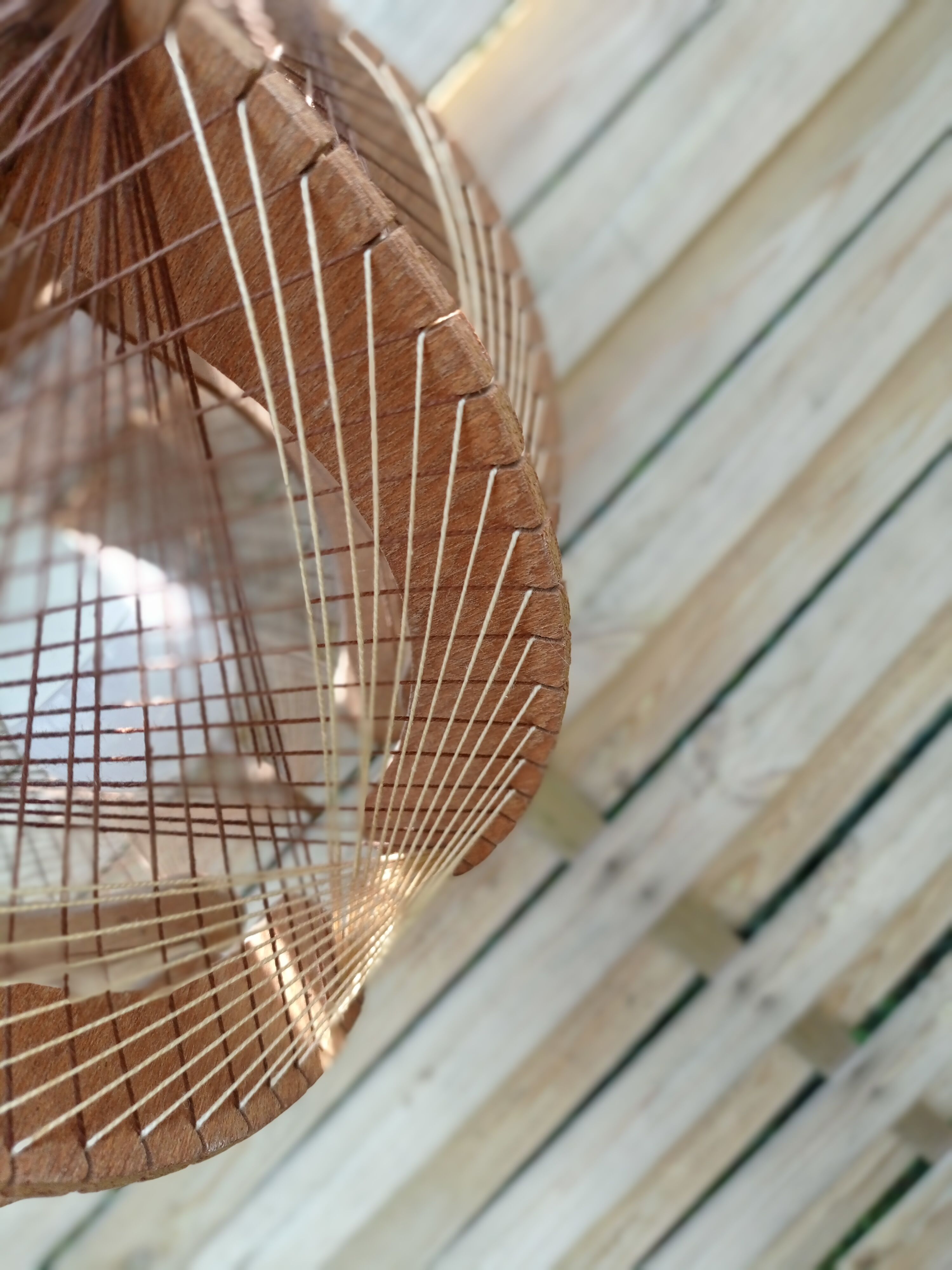 Suspension wires and Scandinavian wood