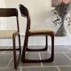 Paire de chaises Baumann modèle traîneau