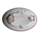 Plat ovale sépia Modèle Oxford Terre de Fer
