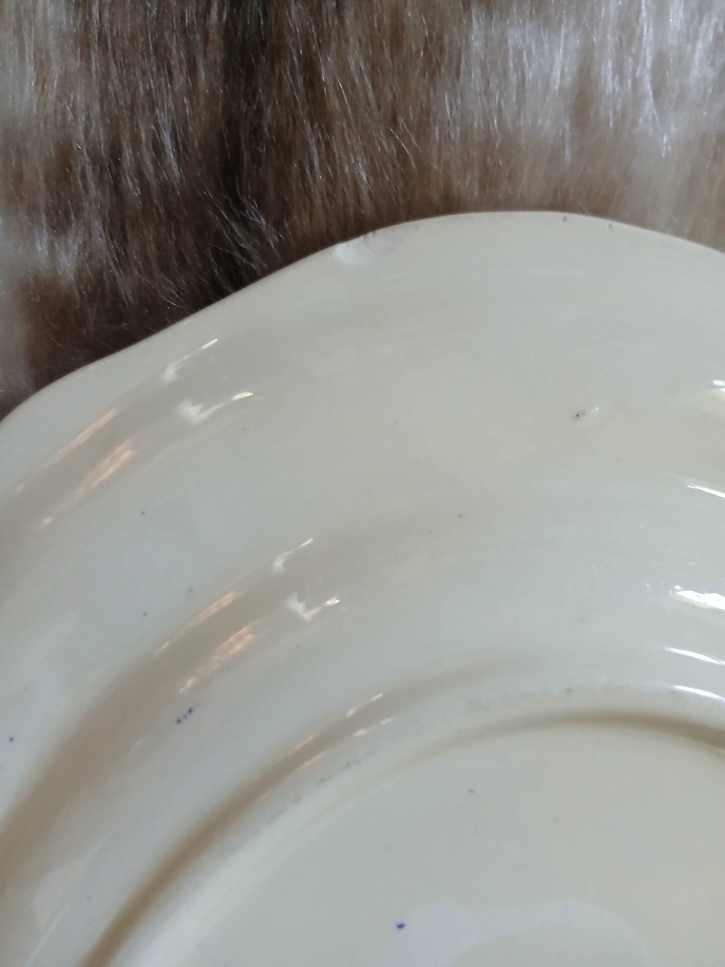 2 oval dishes in ironstone from Longchamp