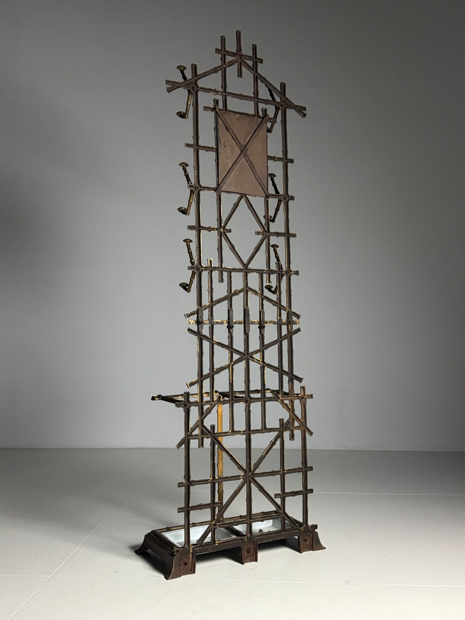 Porte-manteau en faux bambou, vers 1900