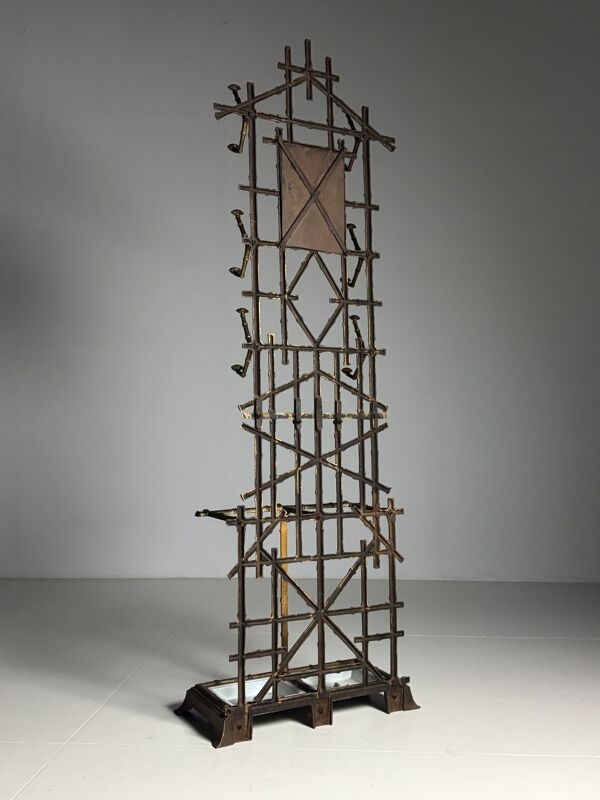 Porte-manteau en faux bambou, vers 1900