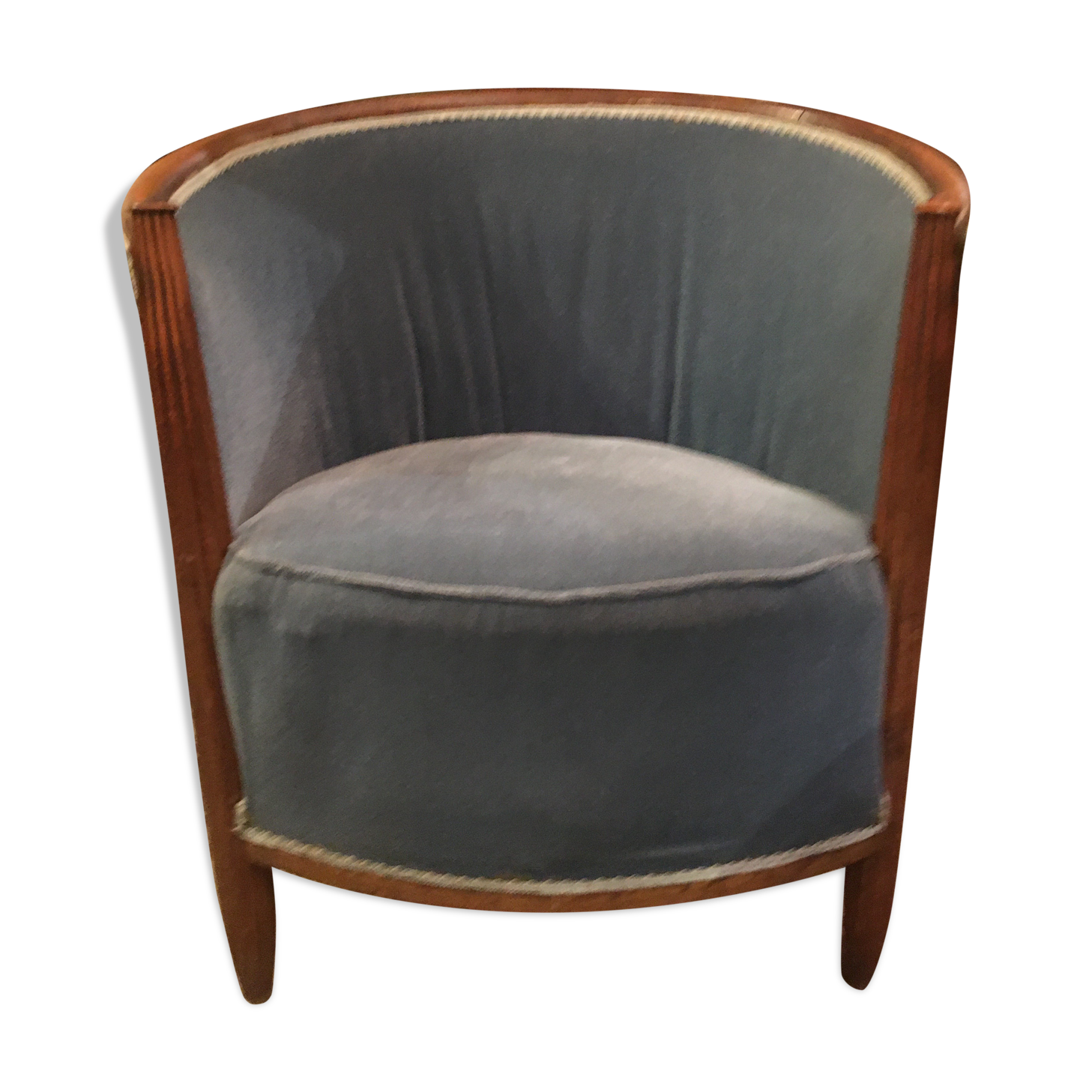 Tonneau Chair, Art-Deco, Dlg Paul Follot, circa 1925