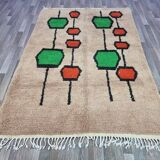 Moroccan rug in natural wool 250cmx150cm