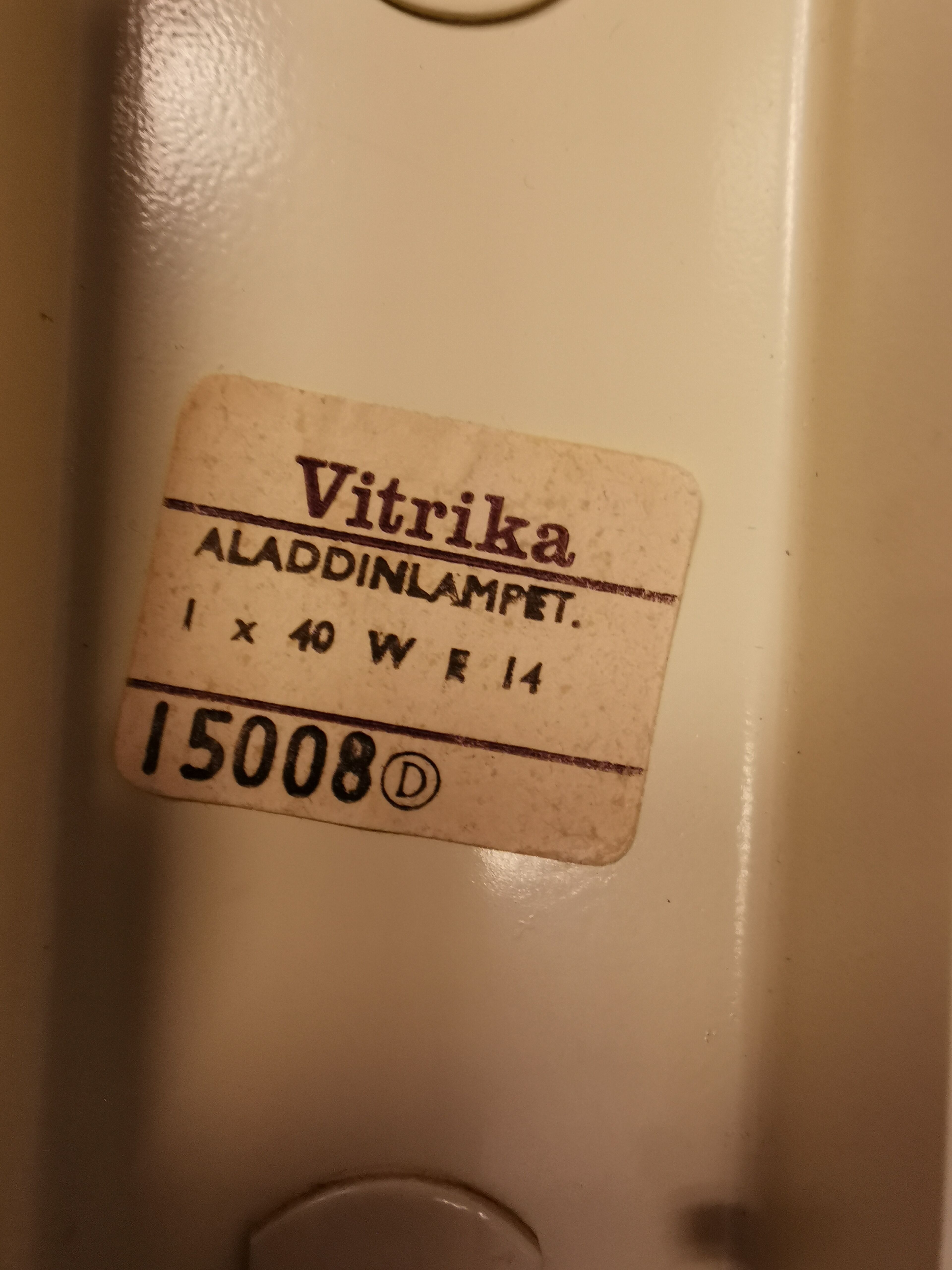 Paire d'appliques Vitrika, danoises, vintage, design, 70s, model aladdin