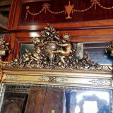 golden mirror with angels