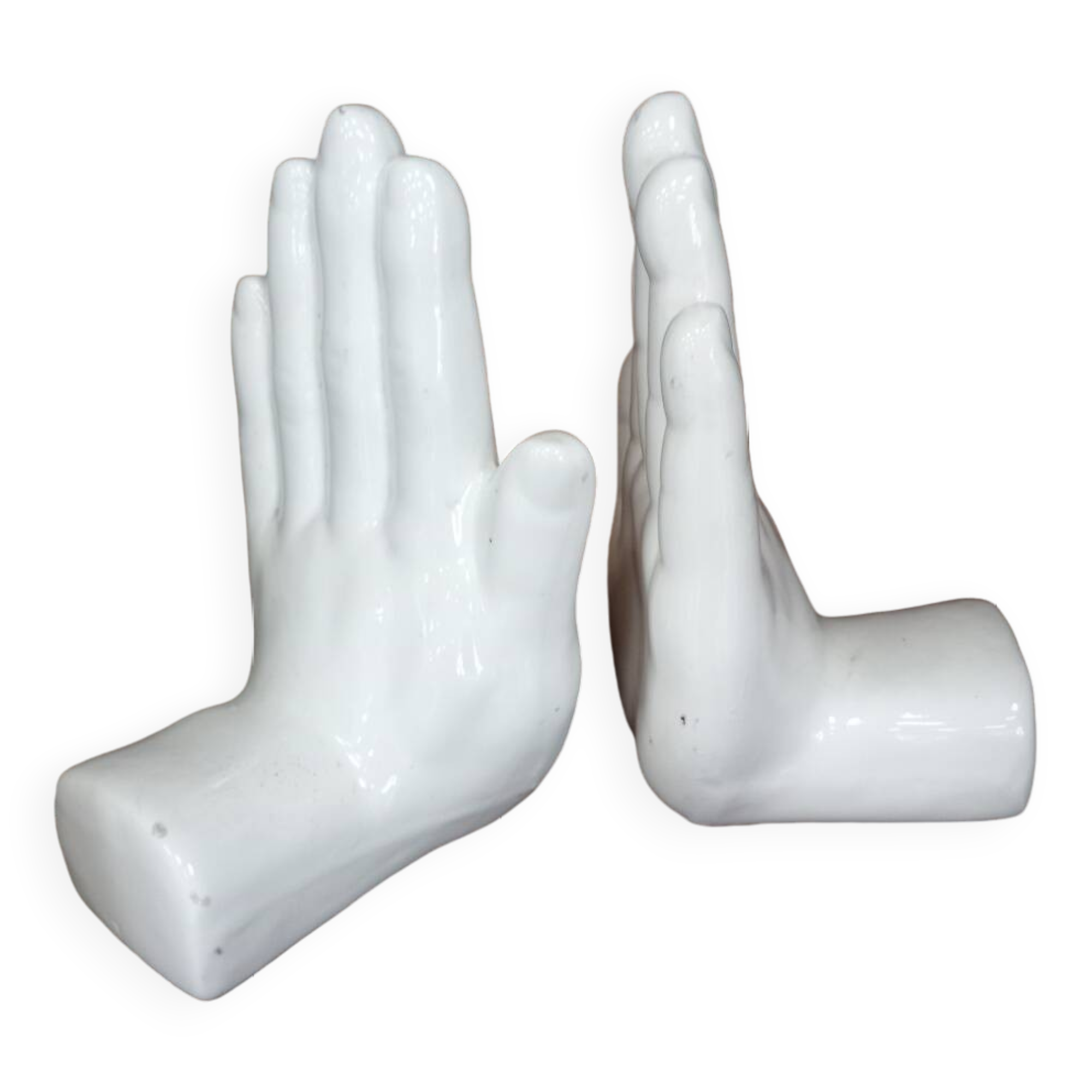 Ceramic Hands Bookends