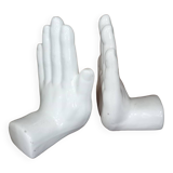 Ceramic Hands Bookends