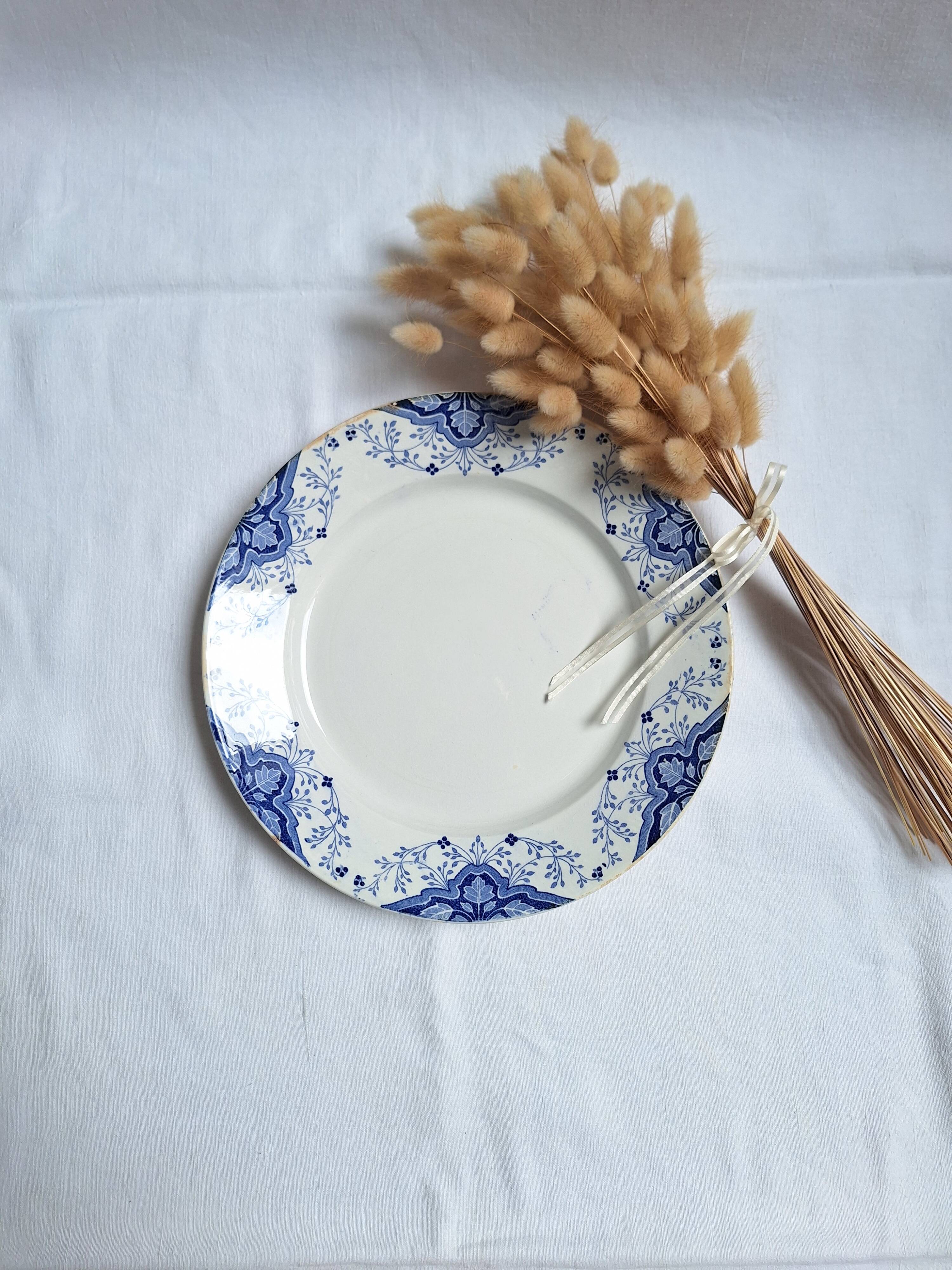 Plat creux Creil et Montereau bleu