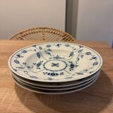 Lot 4 Heinrich Villeroy and Boch Amalienburg echt Kobalt plates in perfect condition