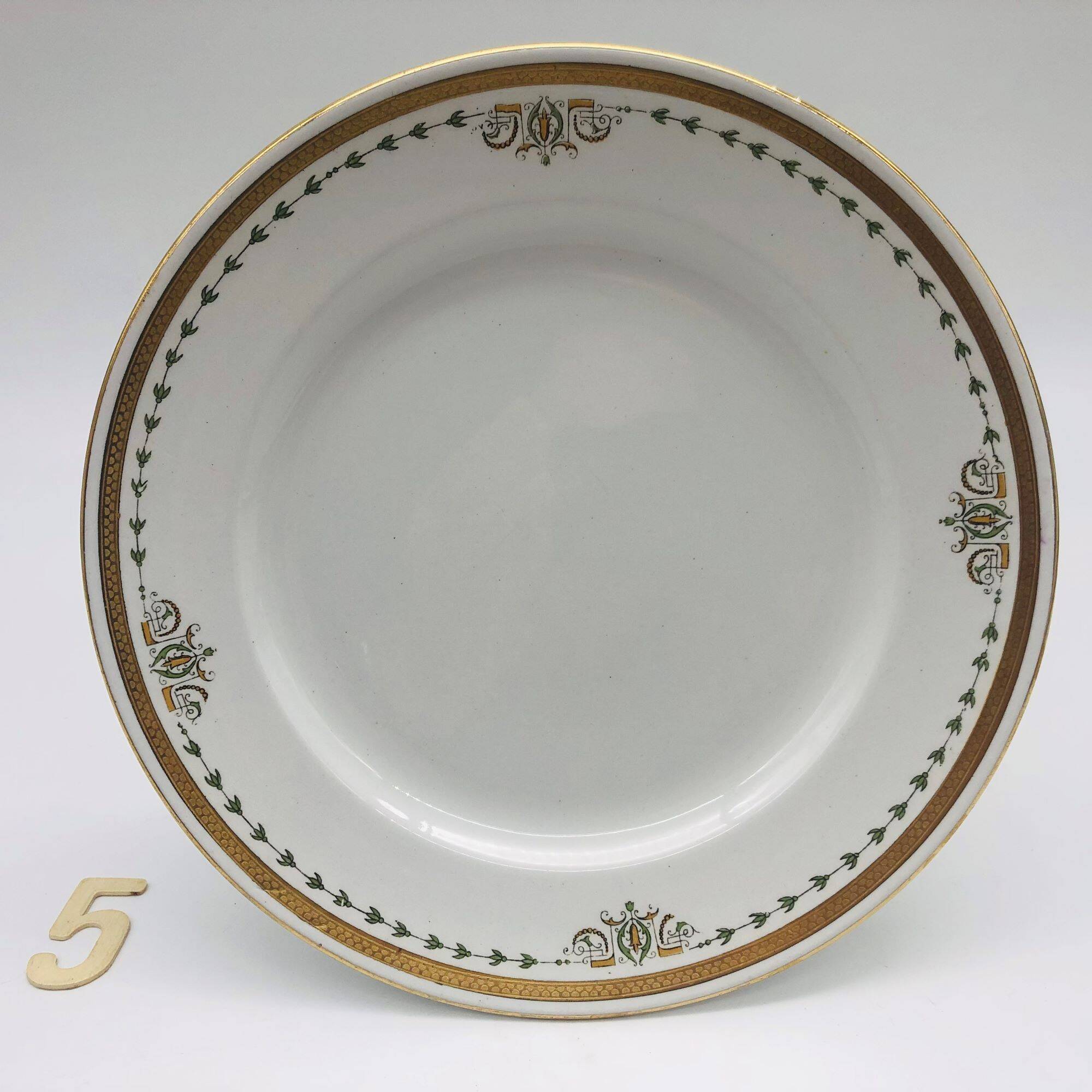 6 Vintage Dessert Plates, Keeling & Co Losol Ware Burslem.