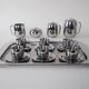 Coffee and tea set, Italian design, 1980s, made in Italy