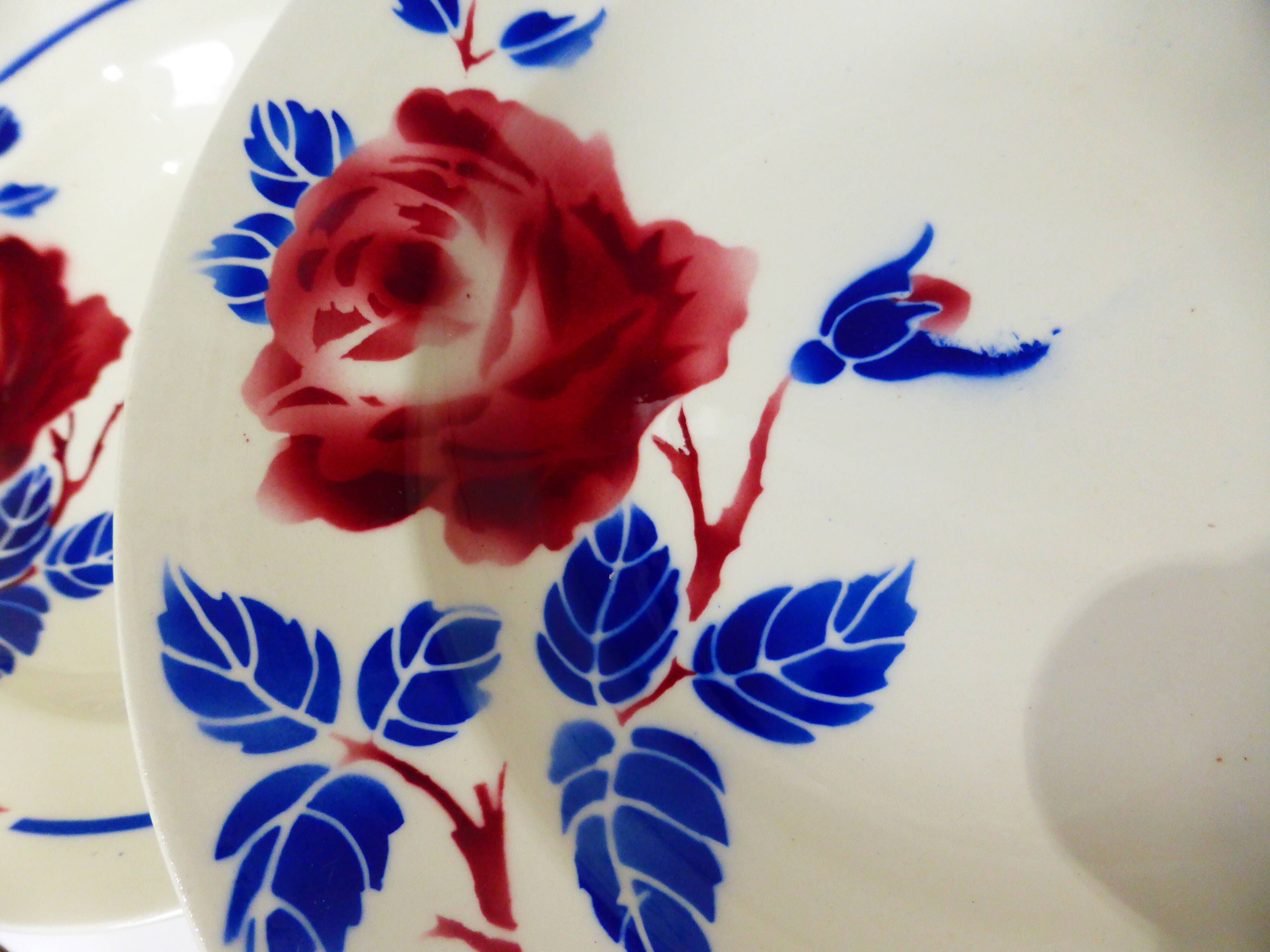 4 vintage deep plates from K&G Luneville model Chantal 220516