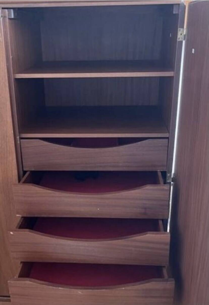 Vintage Scandinavian teak wardrobe