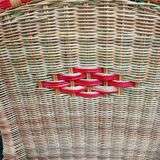 Armchair rattan years 50