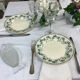 6 old flat plates made in france terre de fer choisy le roi