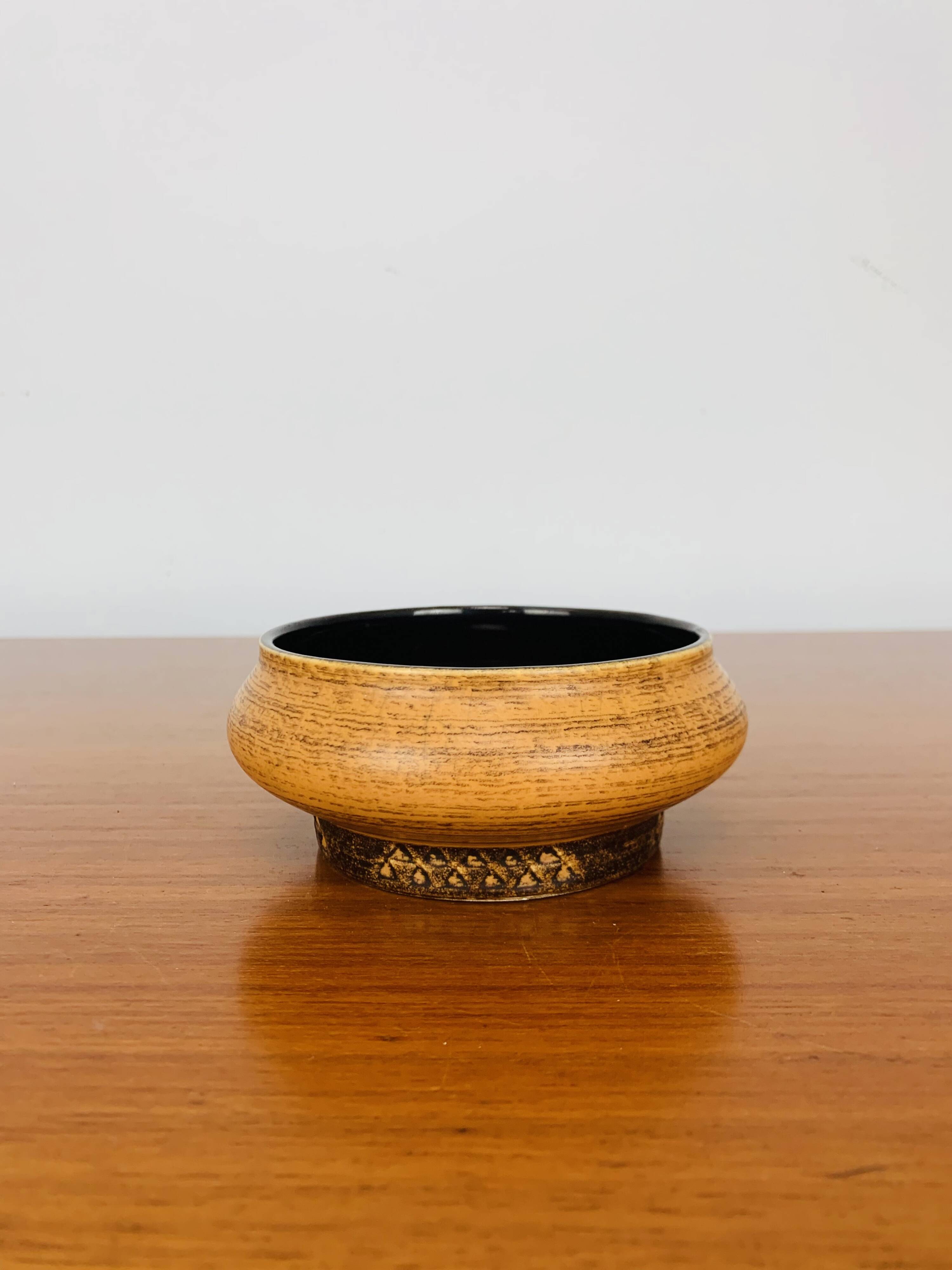 Vintage West Germany yellow ceramic empty pocket