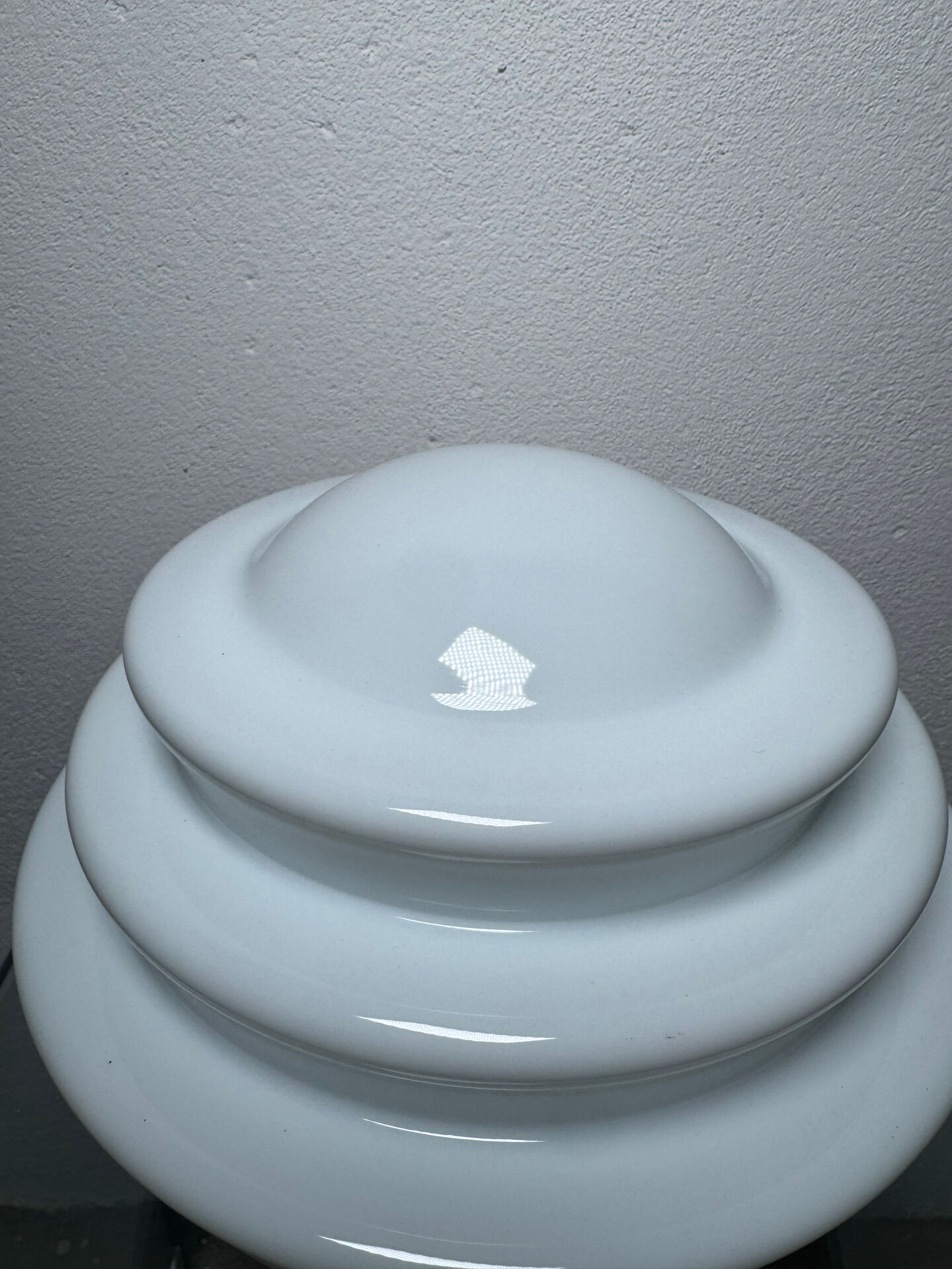 Lampe opaline skyscraper Art Déco
