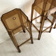 Ensemble de 3 tabourets de bar vintage 1970 en plexiglas ocre
