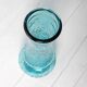 Turquoise Stylish Glass Flower Vase / Bibi / Italy / 1980s