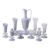 Vintage Nine-Piece Glassware Collection, 1970s