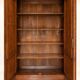 Two-door wardrobe – Art Nouveau – Solid oak – Bevelled mirrors
