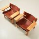 Borge Mogensen Pair of Spanish Chairs model 2226 for Fredericia Denmark 1958