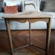 Vintage English side table from the 50s in pine