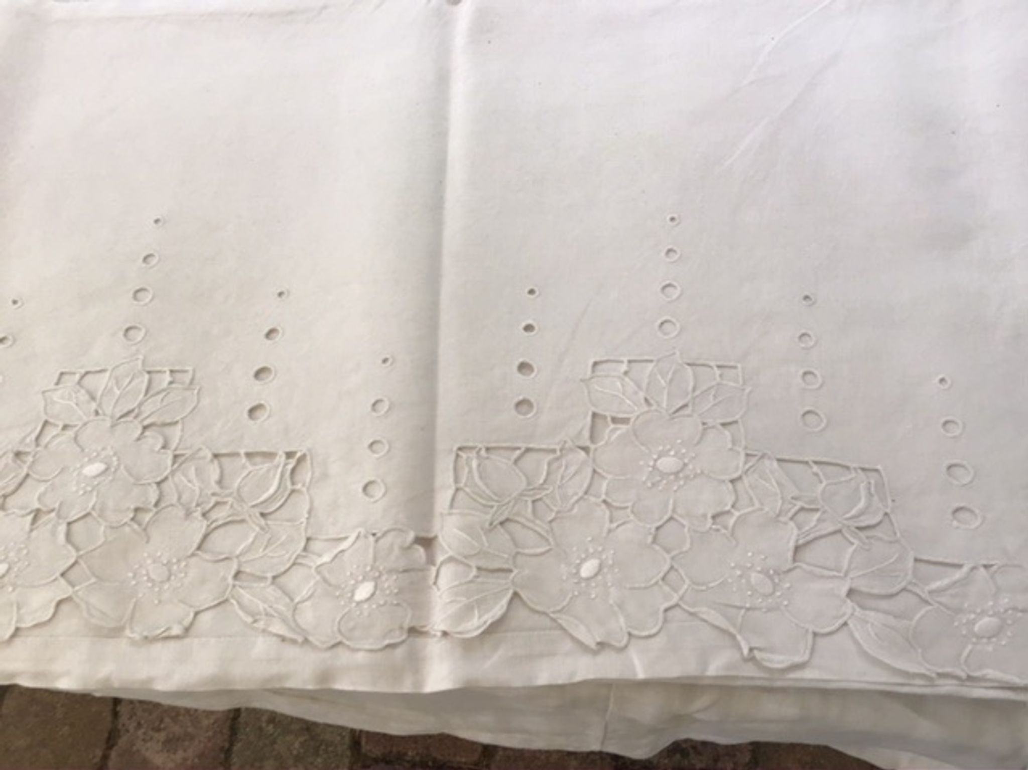 Drap Richelieu 2 personnes pur coton
