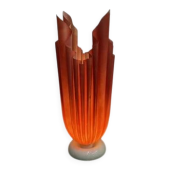 Lampe de table drapée française par Georgia Jacob, années 1970