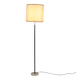 Vintage floor lamp in marble, metal, and fabric, designed in the 1950s-1960s.
