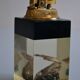 1970 Table lighter with pearl oyster in resin inclusion