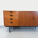 Vintage Scandinavian style modernist teak sideboard from the 50s 60s, Robin Day design for Hille