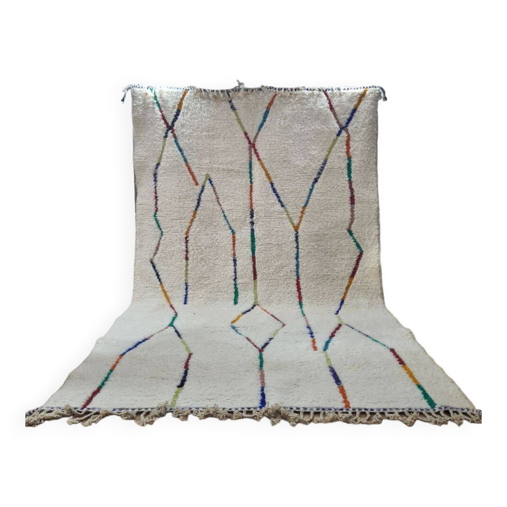 Handmade wool Berber rug 300X200 cm