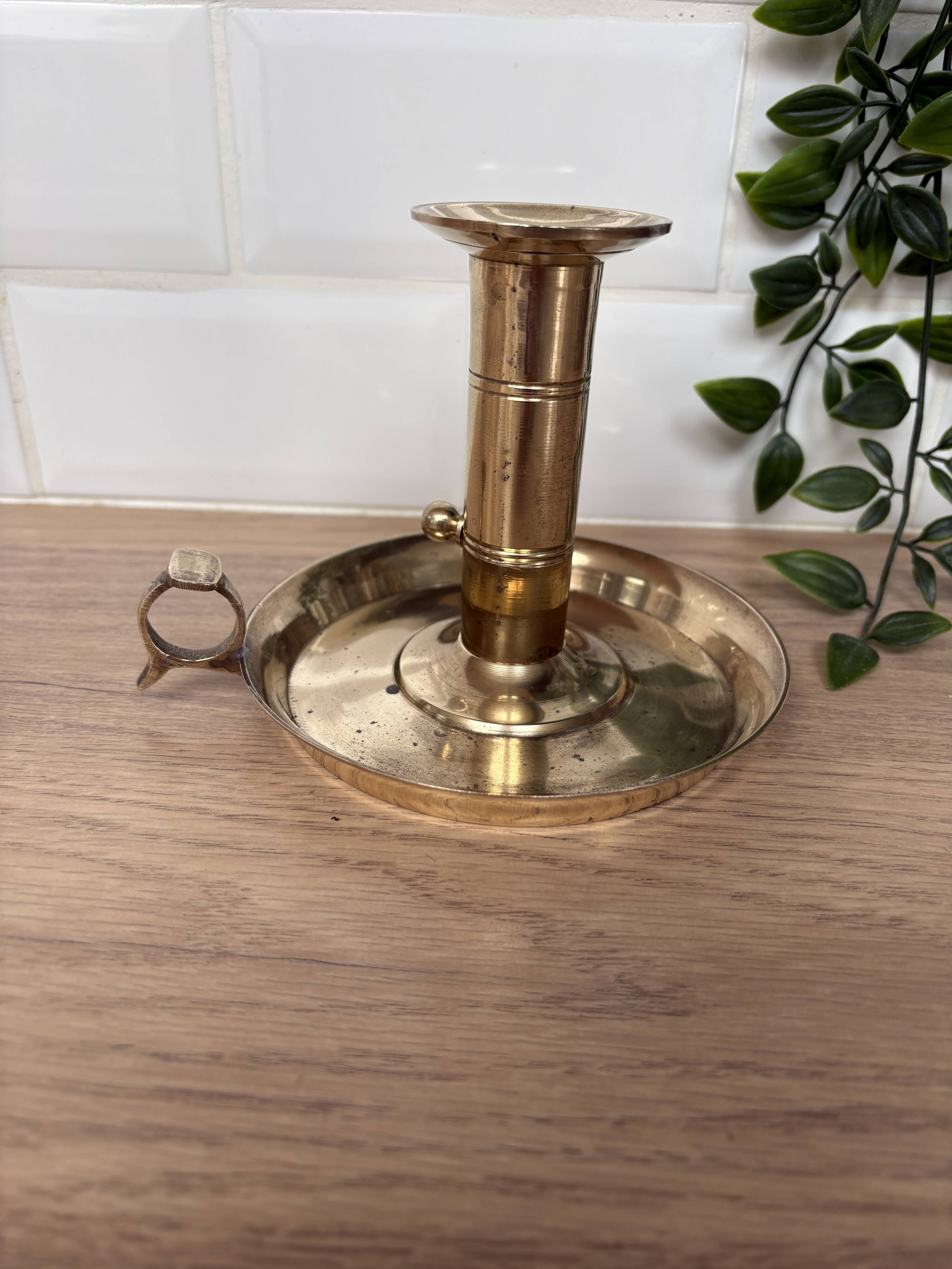 Candle holder on a sleeper