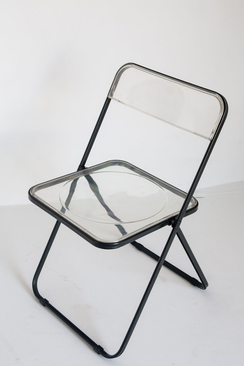Set of 4 vintage folding chairs published by Stua, Spain 1980.