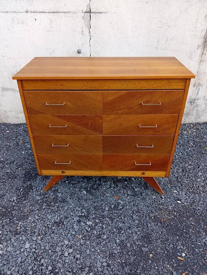 Vintage Scandinavian style drawer chest