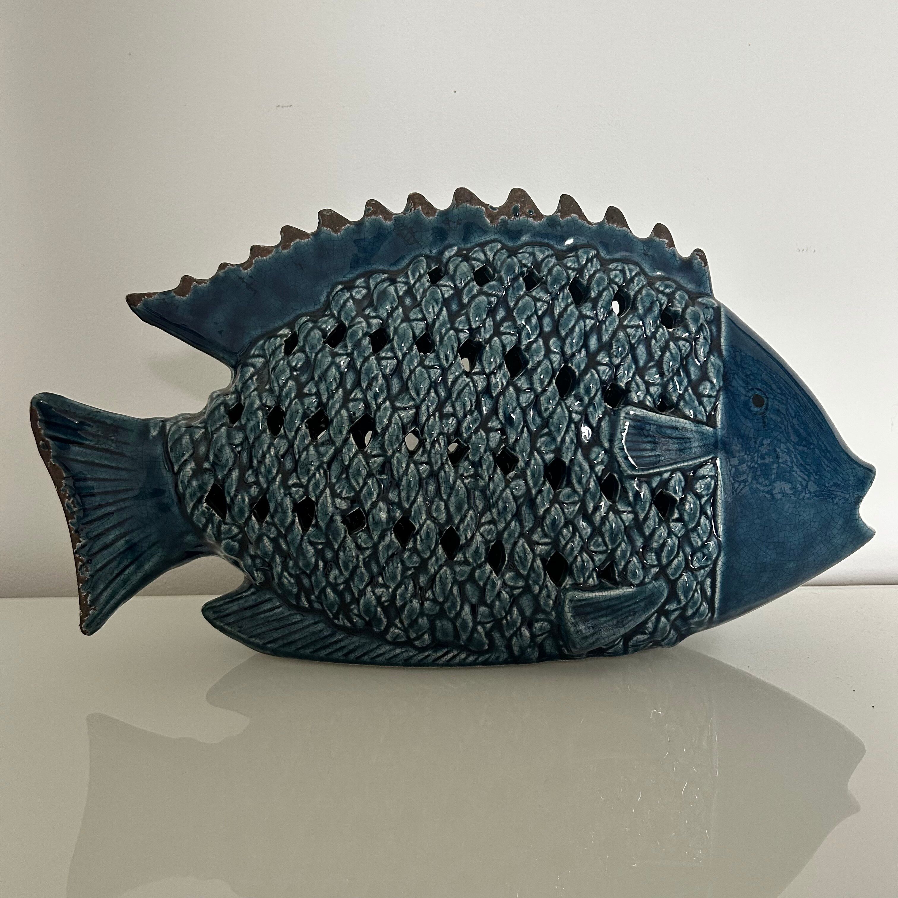 Woven ceramic fish