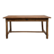 Farm table in solid cherry wood, one drawer, 1950s.