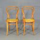 2 Chaise bistrot cannées N°14 de Joseph Hofmann "teinte merisier"
