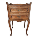 Louis XV bedside table in walnut wood