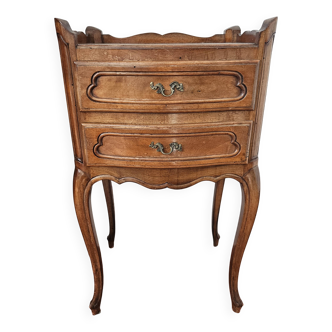 Louis XV bedside table in walnut wood