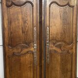 Paire de Portes d'armoire ancienne et sa traverse