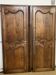 Pair of old cabinet doors and its crosspiece