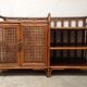 Buffet vintage cannage rotin et bois
