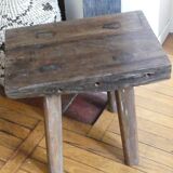 Brutalist antique stool