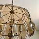 Golden Italian chandelier 4 burners 1970