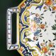 Rouen earthenware serving dish with handles in very good condition
