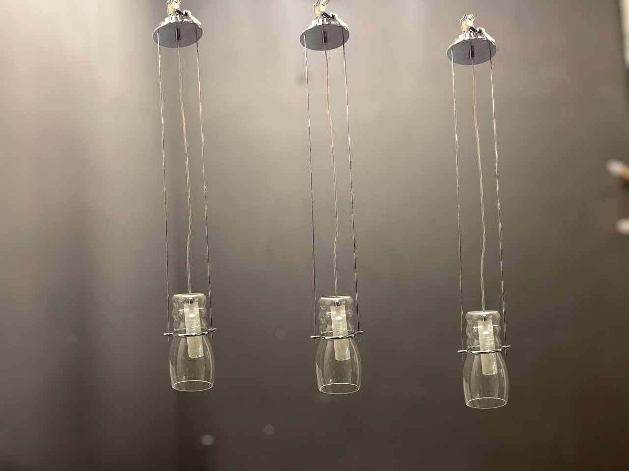 Murano glass light pendants, 1990