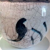 Vase boule en raku